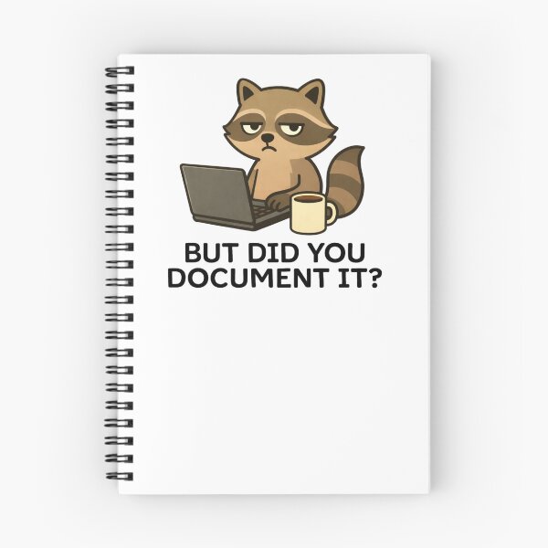 Item preview, But Did You Document It Funny Raccoon Office Humor designed and sold by krystalRomanart.
