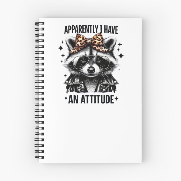 Item preview, Apparently I Have An Attitude Funny Raccoon designed and sold by krystalRomanart.