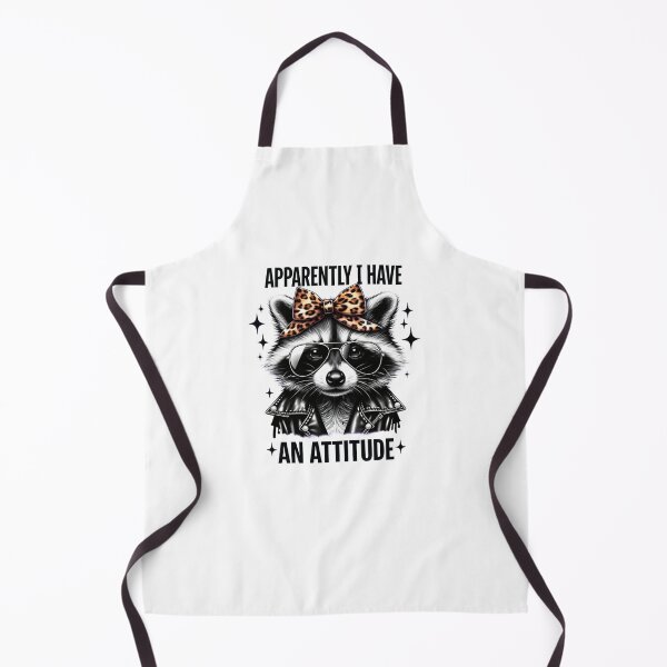 Item preview, Apparently I Have An Attitude Funny Raccoon designed and sold by krystalRomanart.