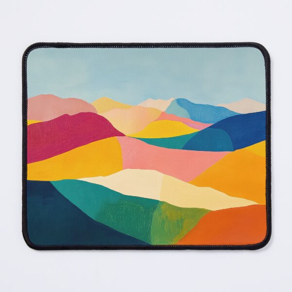 Item preview, Original Paintings by Etel Adnan, Etel Adnan Color Landscape Art designed and sold by OilArtLittle.