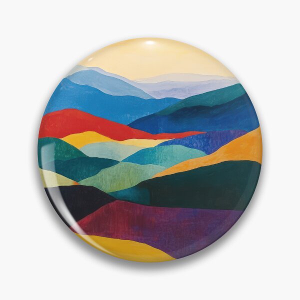 Item preview, Original Paintings by Etel Adnan, Etel Adnan Color Landscape Art designed and sold by OilArtLittle.
