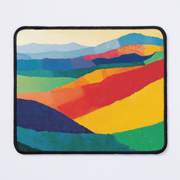 Item preview, Original Paintings by Etel Adnan, Etel Adnan Color Landscape Art designed and sold by OilArtLittle.