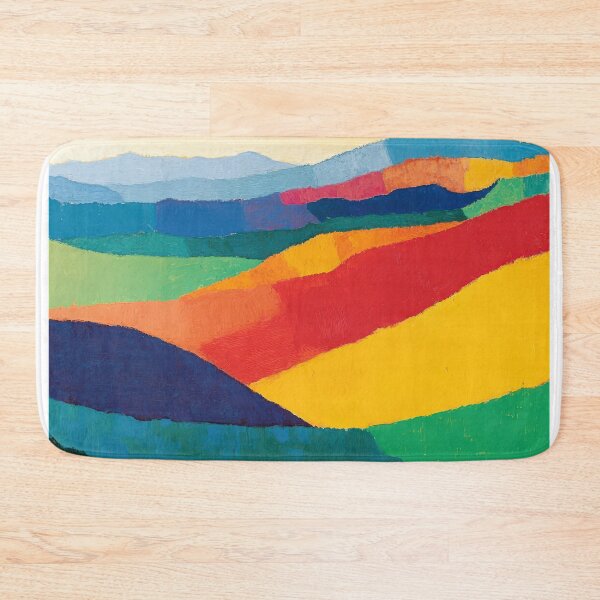 Item preview, Original Paintings by Etel Adnan, Etel Adnan Color Landscape Art designed and sold by OilArtLittle.