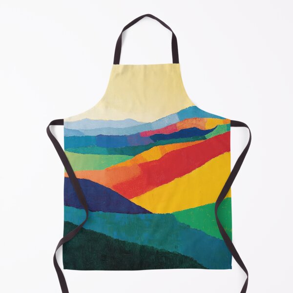 Item preview, Original Paintings by Etel Adnan, Etel Adnan Color Landscape Art designed and sold by OilArtLittle.