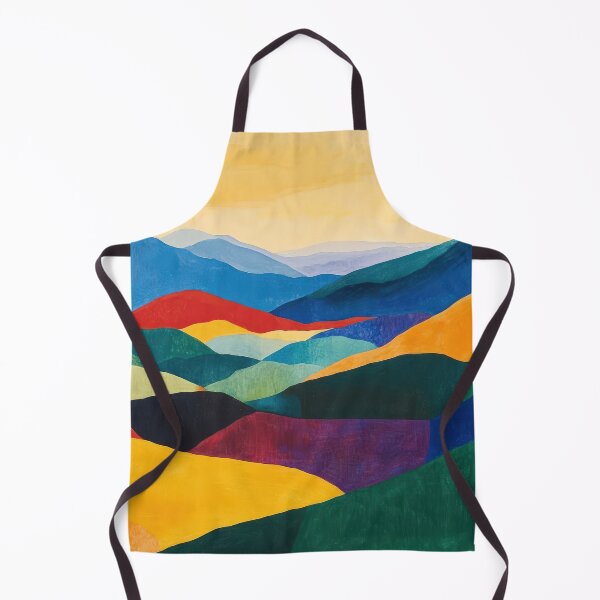 Item preview, Original Paintings by Etel Adnan, Etel Adnan Color Landscape Art designed and sold by OilArtLittle.