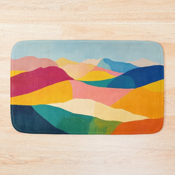 Item preview, Original Paintings by Etel Adnan, Etel Adnan Color Landscape Art designed and sold by OilArtLittle.