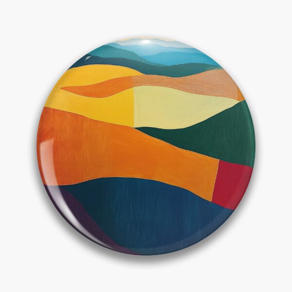 Item preview, Original Paintings by Etel Adnan, Etel Adnan Color Landscape Art designed and sold by OilArtLittle.