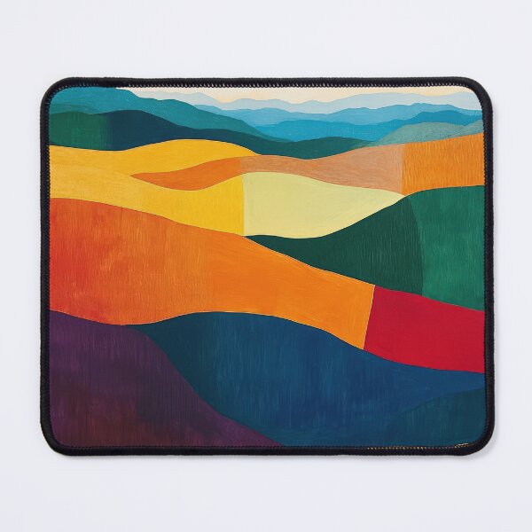 Item preview, Original Paintings by Etel Adnan, Etel Adnan Color Landscape Art designed and sold by OilArtLittle.