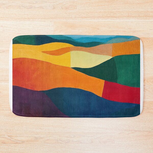 Item preview, Original Paintings by Etel Adnan, Etel Adnan Color Landscape Art designed and sold by OilArtLittle.
