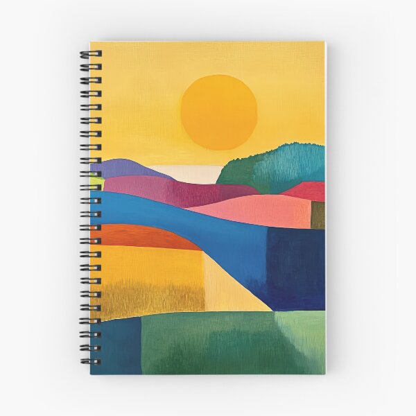 Item preview, Original Paintings by Etel Adnan, Etel Adnan Color Landscape Art designed and sold by OilArtLittle.