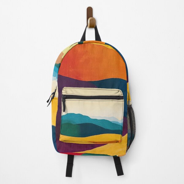 Item preview, Original Paintings by Etel Adnan, Etel Adnan Color Landscape Art designed and sold by OilArtLittle.