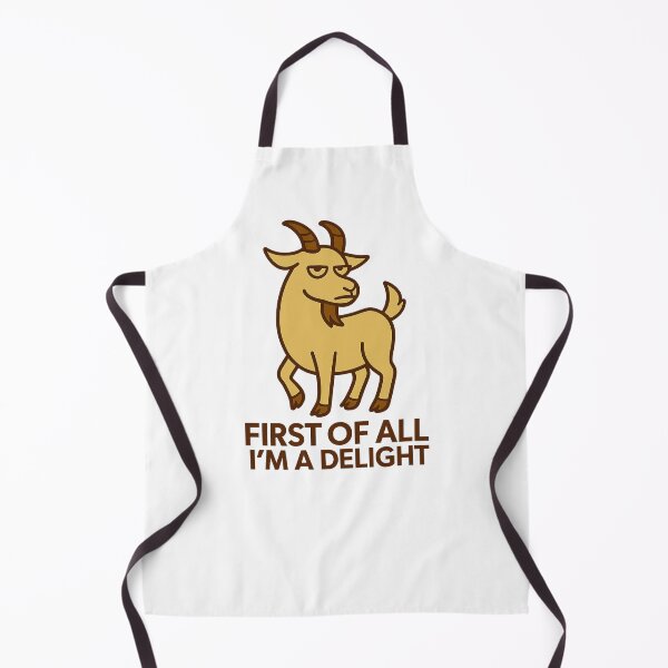 Item preview, First Of All I'm A Delight, Sarcastic Angry Goat designed and sold by LuveraxArt.