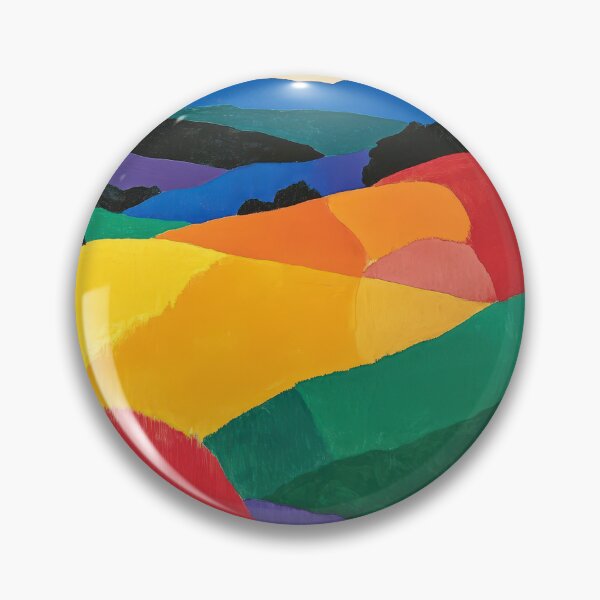 Item preview, Original Paintings by Etel Adnan, Etel Adnan Color Landscape Art designed and sold by OilArtLittle.