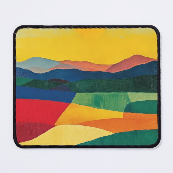 Item preview, Original Paintings by Etel Adnan, Etel Adnan Color Landscape Art designed and sold by OilArtLittle.