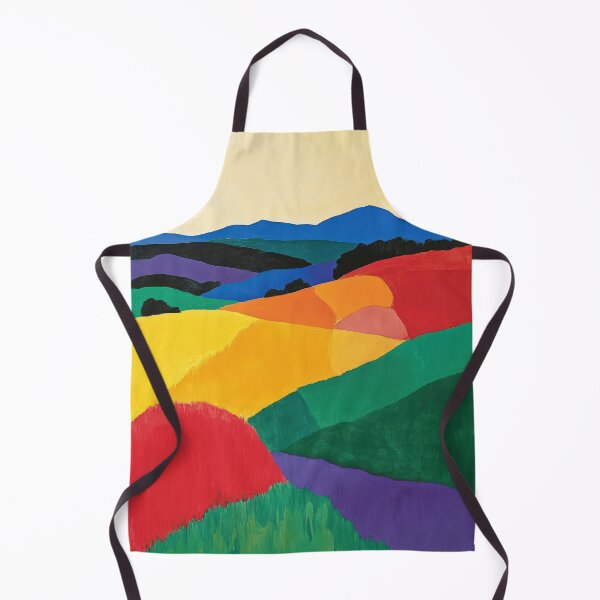 Item preview, Original Paintings by Etel Adnan, Etel Adnan Color Landscape Art designed and sold by OilArtLittle.