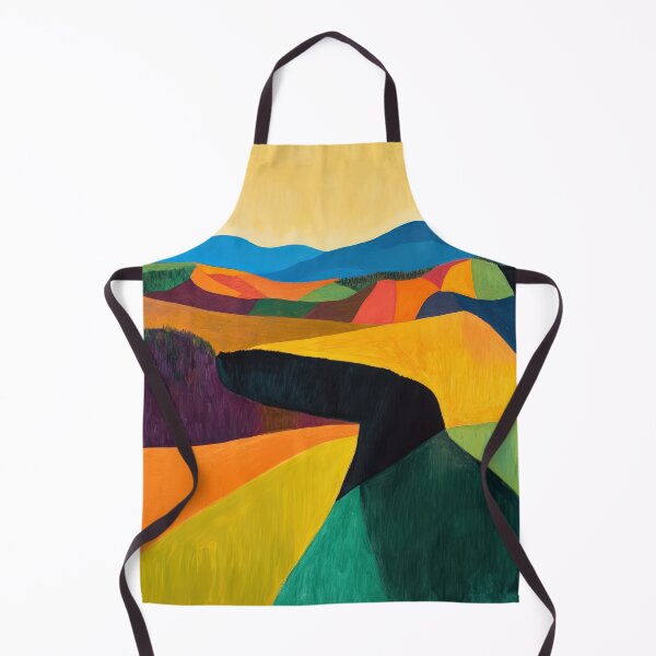 Item preview, Original Paintings by Etel Adnan, Etel Adnan Color Landscape Art designed and sold by OilArtLittle.