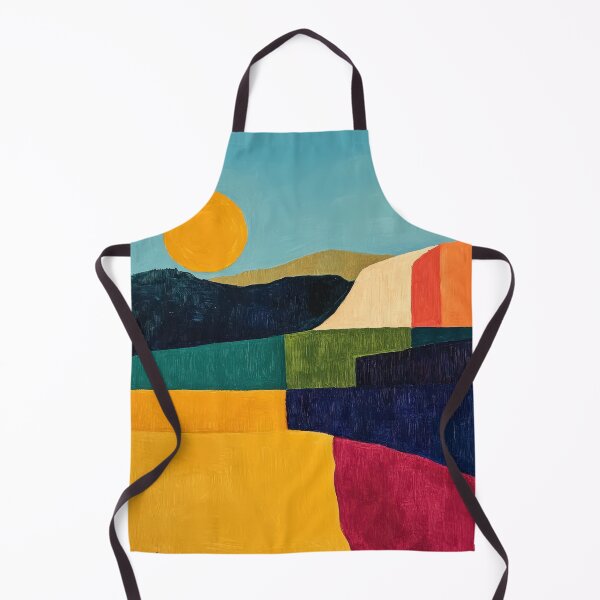 Item preview, Original Paintings by Etel Adnan, Etel Adnan Color Landscape Art designed and sold by OilArtLittle.