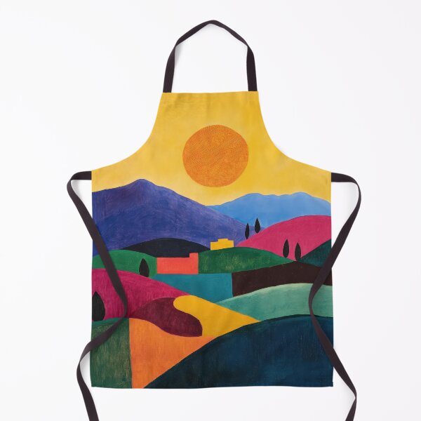 Item preview, Original Paintings by Etel Adnan, Etel Adnan Color Landscape Art designed and sold by OilArtLittle.