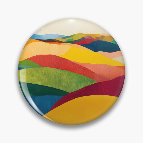 Item preview, Original Paintings by Etel Adnan, Etel Adnan Color Landscape Art designed and sold by OilArtLittle.
