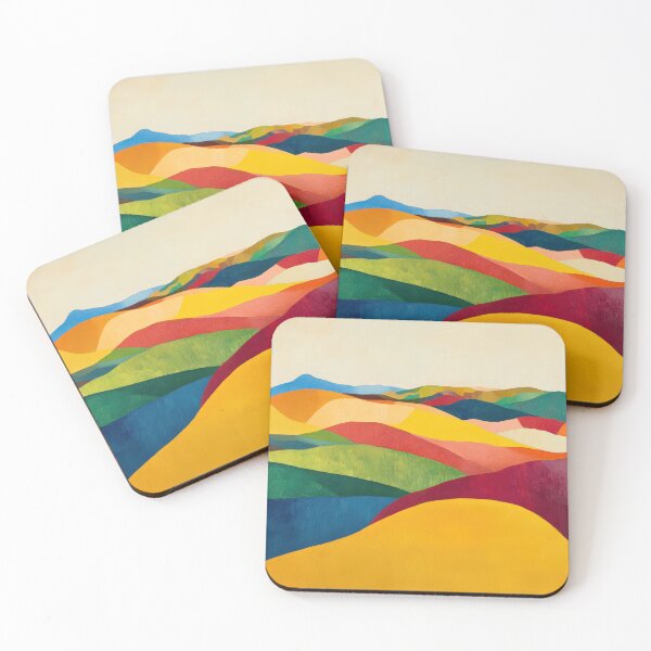 Item preview, Original Paintings by Etel Adnan, Etel Adnan Color Landscape Art designed and sold by OilArtLittle.
