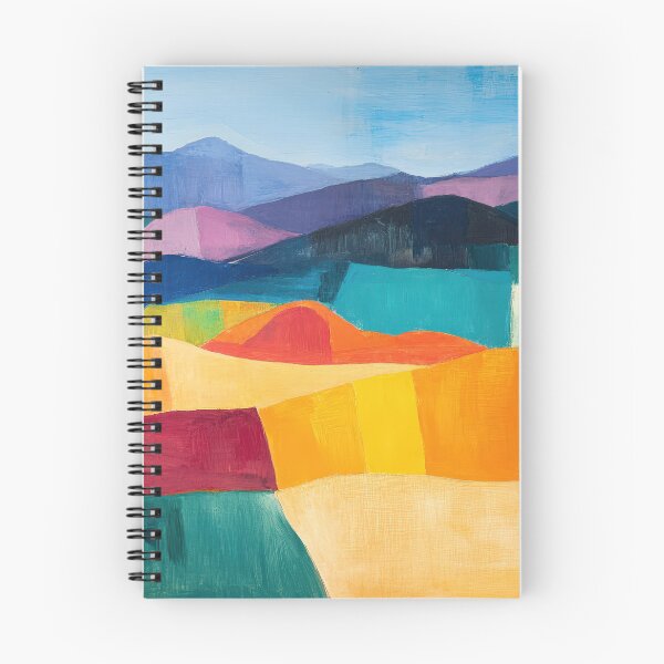 Item preview, Original Paintings by Etel Adnan, Etel Adnan Color Landscape Art designed and sold by OilArtLittle.