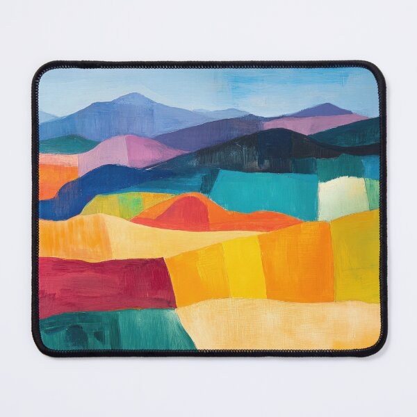 Item preview, Original Paintings by Etel Adnan, Etel Adnan Color Landscape Art designed and sold by OilArtLittle.