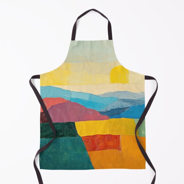 Item preview, Original Paintings by Etel Adnan, Etel Adnan Color Landscape Art designed and sold by OilArtLittle.