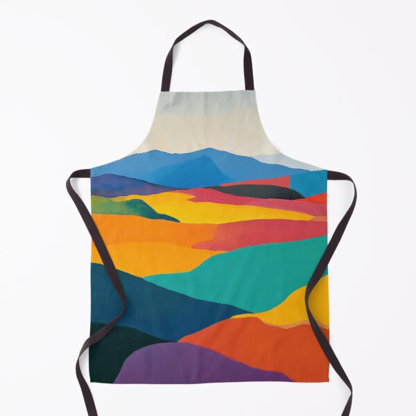 Item preview, Original Paintings by Etel Adnan, Etel Adnan Color Landscape Art designed and sold by OilArtLittle.