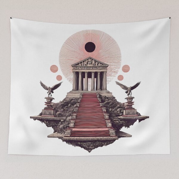 Item preview, Roman Whimsical Illustrations Blending Nature Humanity Imagination Design designed and sold by ART ATTACK ZONE.