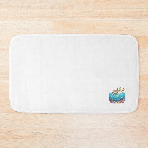 Item preview, Cute Snorkeling Cat - Kawaii Summer Scuba Diving Ginger Nyan designed and sold by NoopnyangStudio.