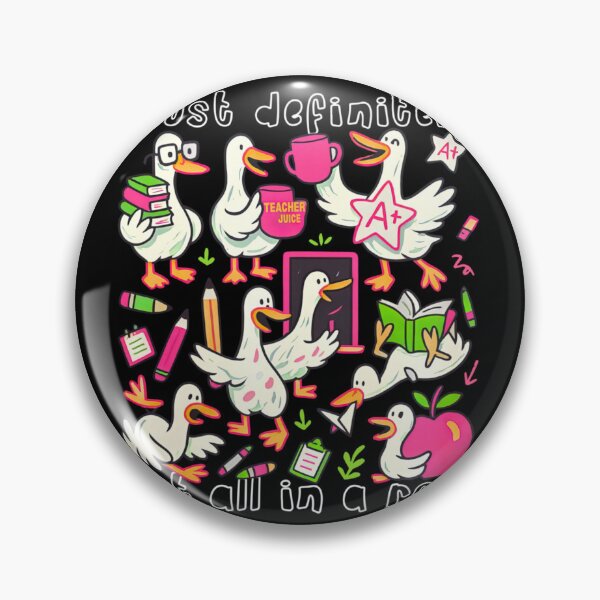 Item preview, Most Definitely Not All In A Row Funny Silly Goose Teacher designed and sold by krystalRomanart.