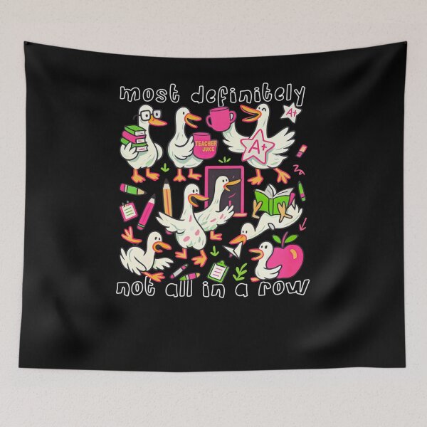 Item preview, Most Definitely Not All In A Row Funny Silly Goose Teacher designed and sold by krystalRomanart.