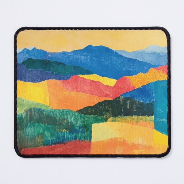 Item preview, Original Paintings by Etel Adnan, Etel Adnan Color Landscape Art designed and sold by OilArtLittle.