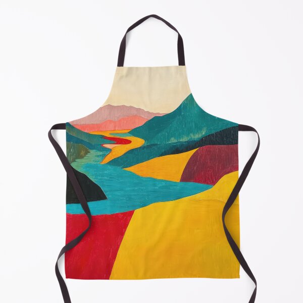 Item preview, Original Paintings by Etel Adnan, Etel Adnan Color Landscape Art designed and sold by OilArtLittle.