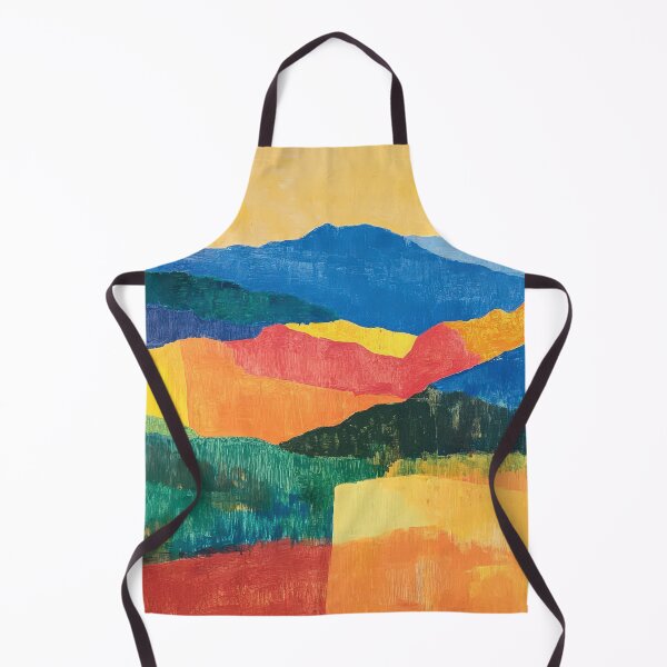 Item preview, Original Paintings by Etel Adnan, Etel Adnan Color Landscape Art designed and sold by OilArtLittle.