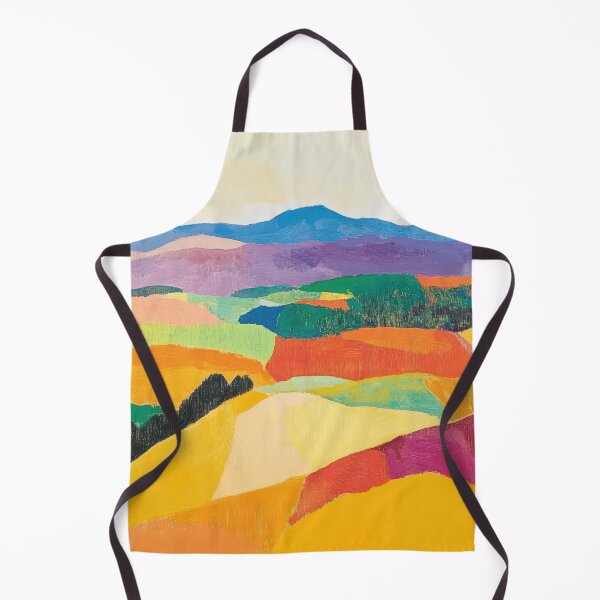 Item preview, Original Paintings by Etel Adnan, Etel Adnan Color Landscape Art designed and sold by OilArtLittle.