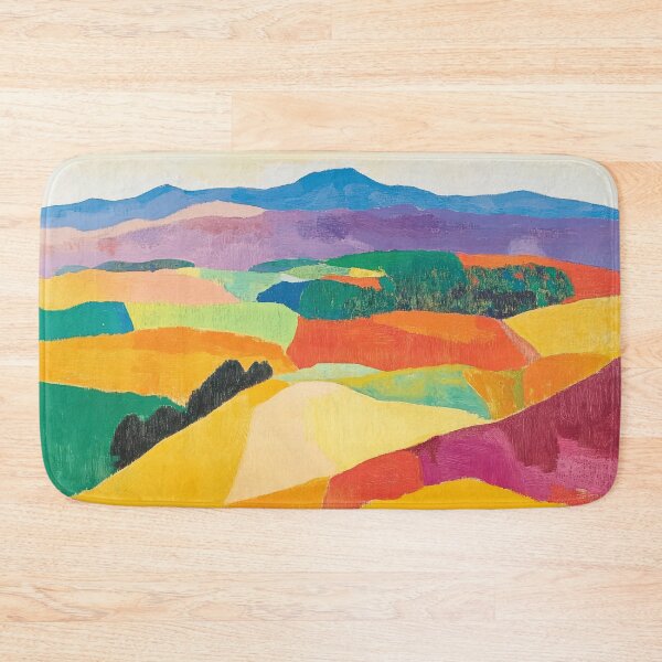 Item preview, Original Paintings by Etel Adnan, Etel Adnan Color Landscape Art designed and sold by OilArtLittle.