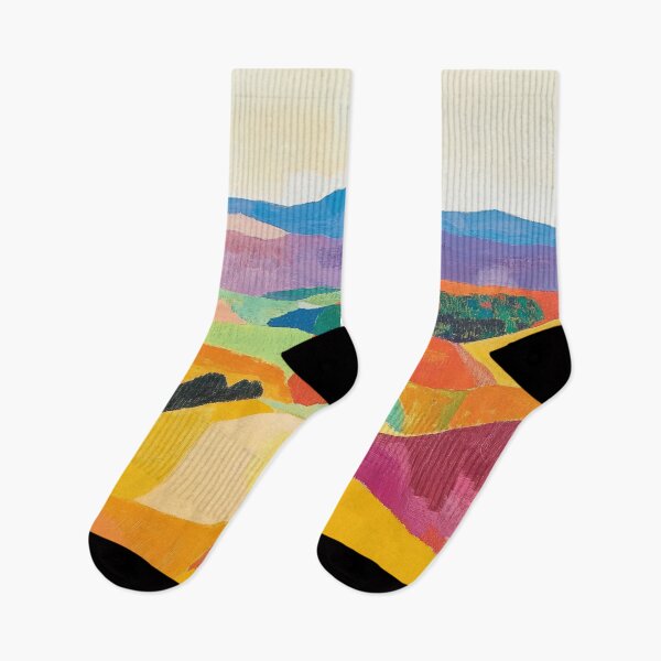 Item preview, Original Paintings by Etel Adnan, Etel Adnan Color Landscape Art designed and sold by OilArtLittle.