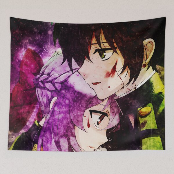 Item preview, Hyakuya Yuuichirou Seraph Of The End Protective Duo Scene designed and sold by mildaclairmo.