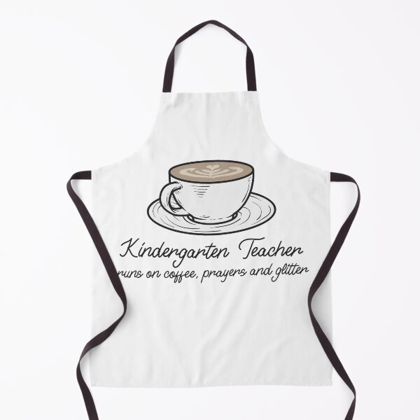 Item preview, Kindergarten Teacher Runs on Coffee, Prayers and Glitter – Funny Teacher designed and sold by CreationsAA.