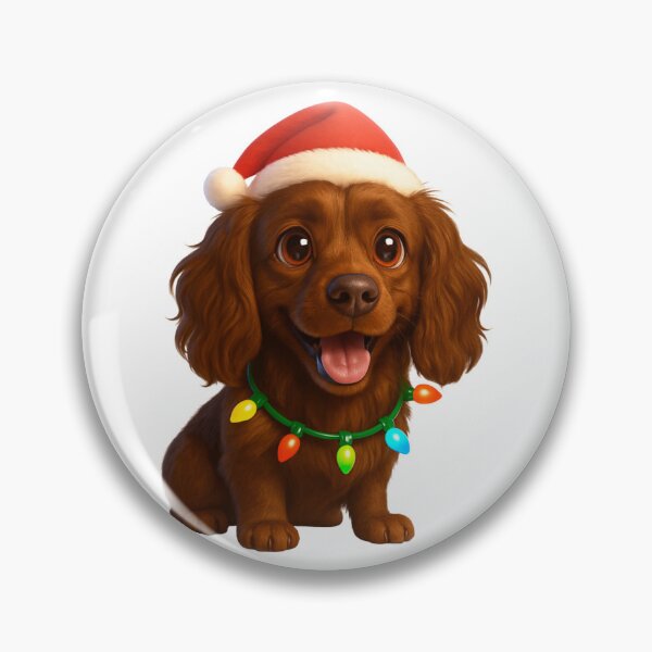 Item preview, Christmas Field Spaniel designed and sold by Sillytoe.