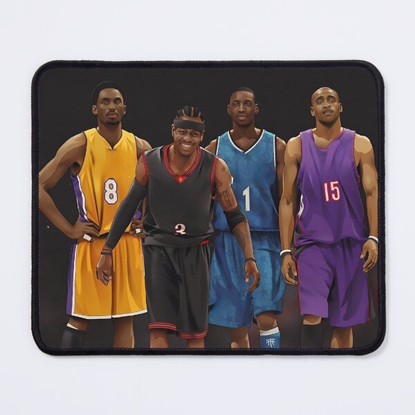 Item preview, 2000s Basketball legends Hall of fame Vince Carter Kobe bryant allen Iverson tracy McGrady Lebron James Luka Doncic Michael Jordan Durant designed and sold by purplehaze8915.