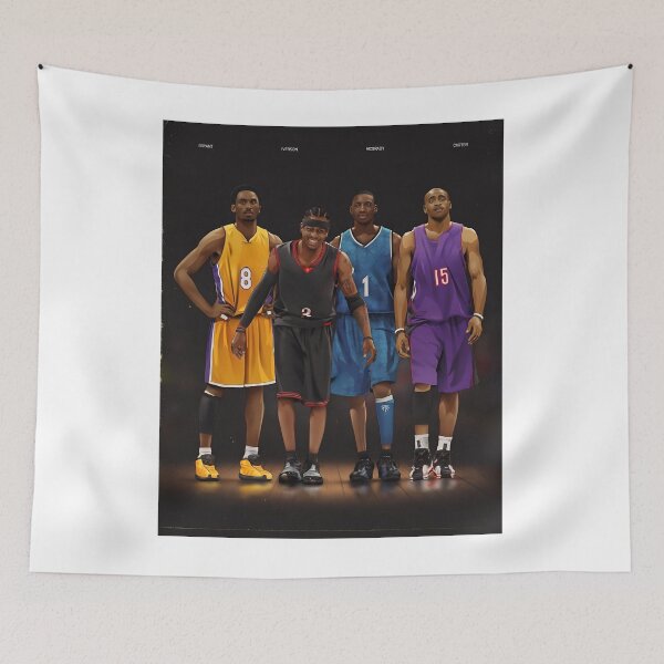 Item preview, 	2000s Basketball legends Hall of fame Vince Carter Kobe bryant allen Iverson tracy McGrady Lebron James Luka Doncic Michael Jordan Durant designed and sold by purplehaze8915.