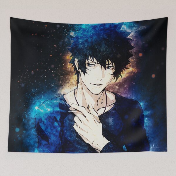 Item preview, Shinya Kogami Psycho Pass Blue Noir Intense Portrait designed and sold by mildaclairmo.