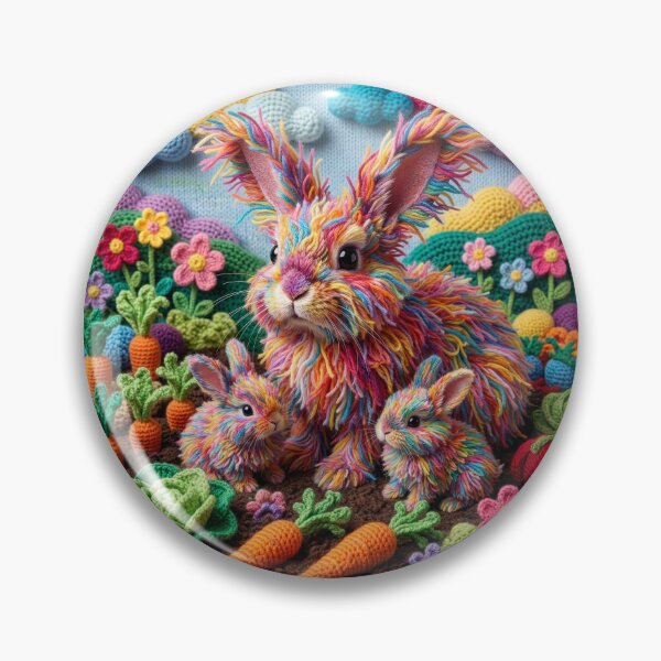 Item preview, Yarn Rabbits Invade Yarn Garden designed and sold by Tridentulus.