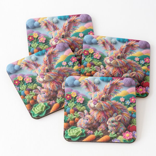 Item preview, Yarn Rabbits Invade Yarn Garden designed and sold by Tridentulus.