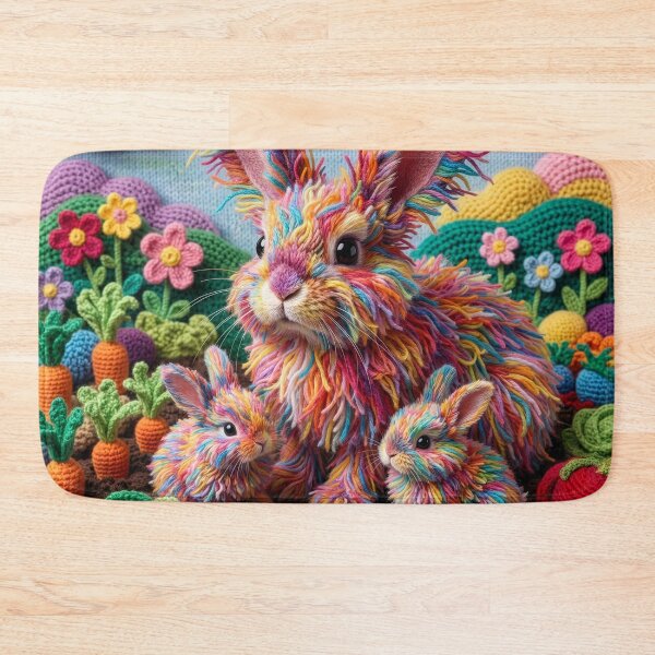 Item preview, Yarn Rabbits Invade Yarn Garden designed and sold by Tridentulus.