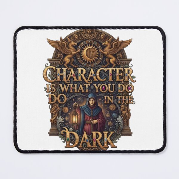 Item preview, CHARACTER IS WHAT YOU DO IN THE DARK designed and sold by likbatonboot.