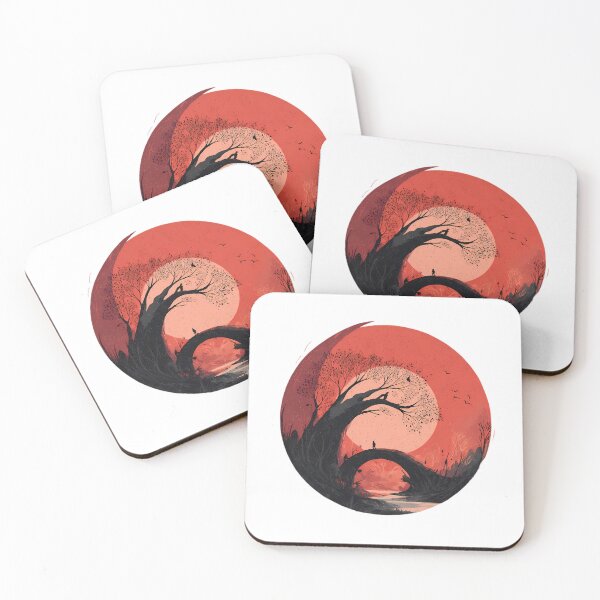 Item preview, Landscape Whimsical Illustrations Blending Nature Humanity Imagination Design designed and sold by ART ATTACK ZONE.