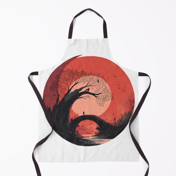 Item preview, Landscape Whimsical Illustrations Blending Nature Humanity Imagination Design designed and sold by ART ATTACK ZONE.